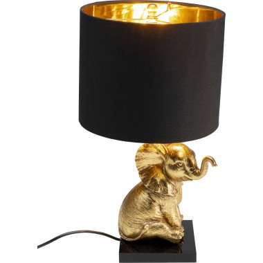 Lampe à poser Animal Sitting Elephant doré 47cm