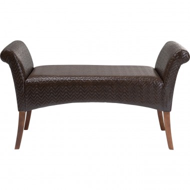 Banquette Motley Zigzag marron