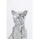 Peça Decorativa Mosaic Mosaic Sitting Panther 78cm