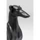 Figurine décorative Greyhound Bruno noir mat 80cm