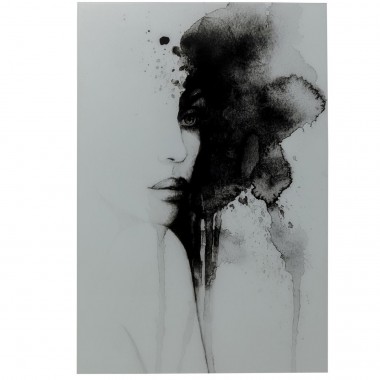 Quadro de vidro Smokey Face 100x150 cm