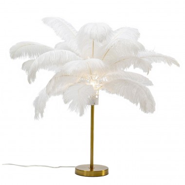 Candeeiro de mesa Feather Palm White 60 cm