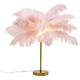 Lampe à poser Feather Palm fuchsia 60cm