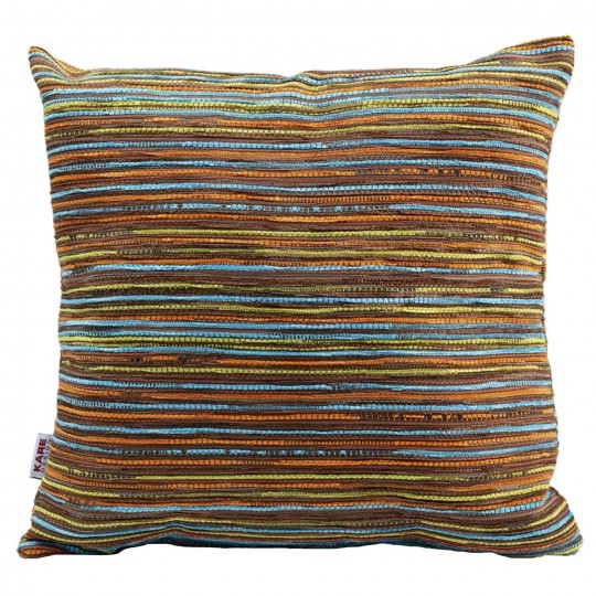 Almofada Colourful Stripes Brown 40x40 cm