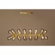 Candeeiro suspenso Atomic Balls Brass 140 cm