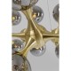 Candeeiro suspenso Atomic Balls Brass 140 cm