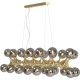 Candeeiro suspenso Atomic Balls Brass 140 cm