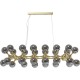 Candeeiro suspenso Atomic Balls Brass 140 cm