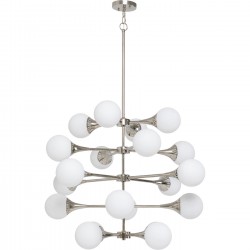 Candeeiro suspenso Bulb Fiction 20 Silver Ø102 cm
