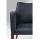 Cadeira de braços Mode Leather Anthracite