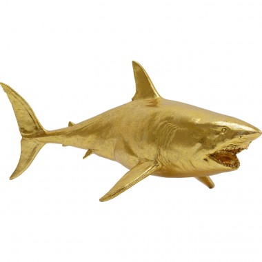 Estatueta decorativa Shark Henry Gold 106 cm