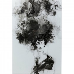 Quadro de Vidro Smokey Hair 100x150 cm