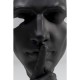 Peça Decorativa Quiet Face Preto 31cm