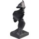 Peça Decorativa Quiet Face Preto 31cm