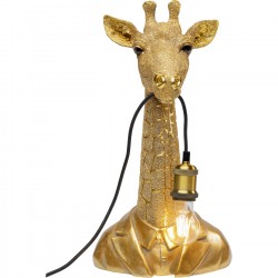 Candeeiro de mesa Animal Giraffe Dourado 50cm