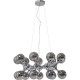 Candeeiro suspenso Atomic Balls Prateado Ø74cm