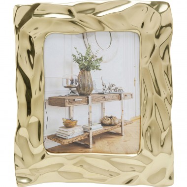 Moldura Jade Square Dourada 21x26cm