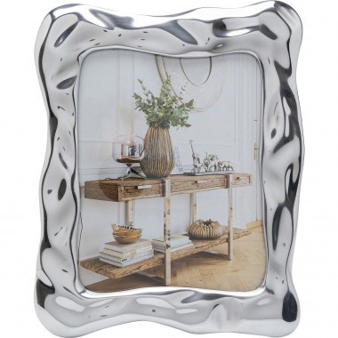 Moldura Jade Swing Prateada 21x26 cm