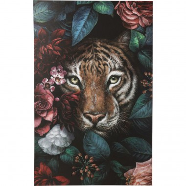 Quadro em tela Tiger in Flower 90x140cm
