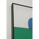 Quadro emoldurado Abstract Shapes Green 73x143cm