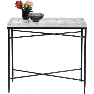 Consola Iceline Black 82x76cm
