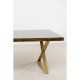Mesa Conley Cross Brass 180x90cm
