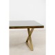 Mesa Conley Cross Brass 180x90cm