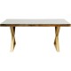 Mesa Conley Cross Brass 180x90cm