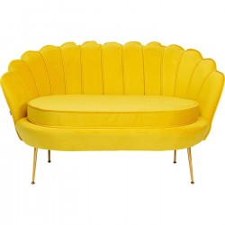 Sofá Water Lily 2-Lugares Amarelo 132cm