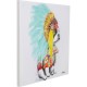 Quadro Headdress Dog 80x80cm