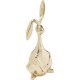 Estatueta decorativa Bunny Dourado 52 cm