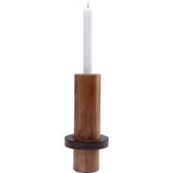 Castiçal Wood Cylinder 25 cm