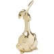 Peça decorativa Bunny Dourado 37 cm