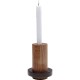 Castiçal Wood Cylinder 15 cm