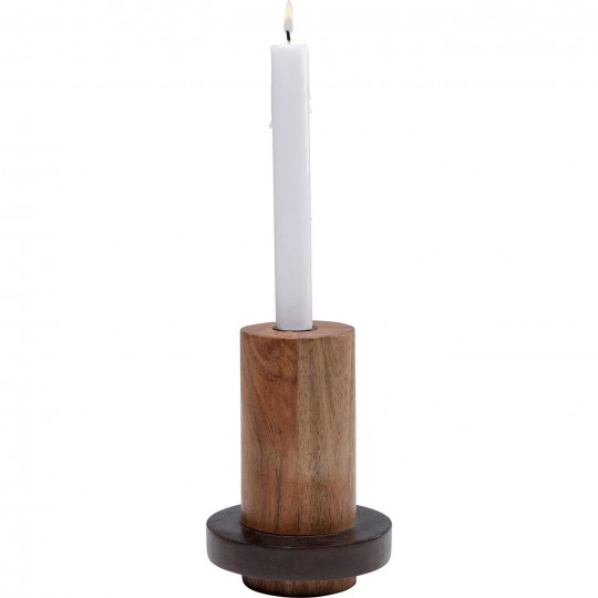 Castiçal Wood Cylinder 15 cm