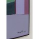 Quadro com Moldura Abstract Shapes Roxo 113x113 cm