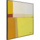 Quadro com Moldura Abstract Shapes Amarelo 113x113 cm