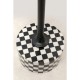 Mesa de apoio Domero Chess Preto/Branco Ø25cm