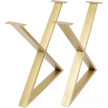 Base Tavola Cross Brass (conjunto de 2)