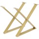Base Tavola Cross Brass (conjunto de 2)