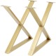 Base Tavola Cross Brass (conjunto de 2)
