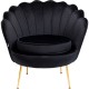 Cadeirão Water Lily Dourado/Preto