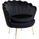 Cadeirão Water Lily Dourado/Preto