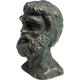 Peça decorativa Bearded Man Cinza 11 cm