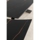 Mesa Extensível Twist Preta 120(30+30)x90 cm