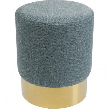 Tamborete Cherry Lina Light Blue Brass Ø35 cm