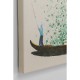Tela Flower Boat Beige Green 80x100 cm