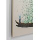 Tela Flower Boat Beige Green 120x160 cm