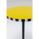 Mesa de apoio Domero Checkers Yellow Ø25 cm