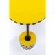 Mesa de apoio Domero Checkers Yellow Ø25 cm